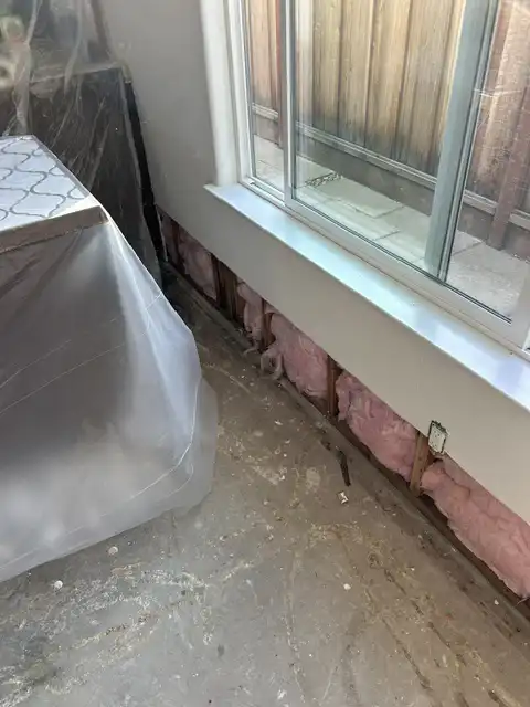 Small drywall repair & matching skip trowel texture 2026 project photo
